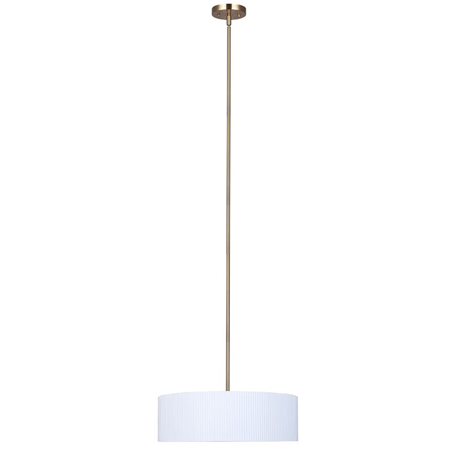 Chandelier Rexton - Blanc mat et or 22" by Canarm | Luminaires & cie