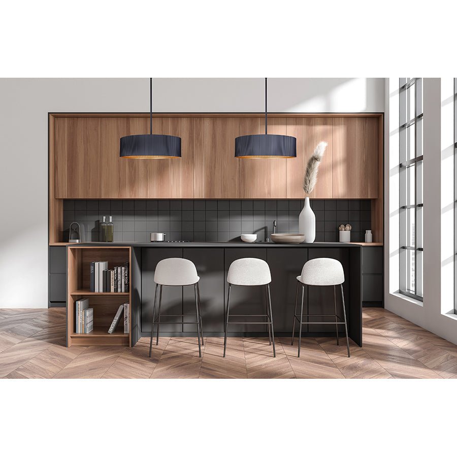 Chandelier Rexton - Blanc mat et or 22" by Canarm | Luminaires & cie