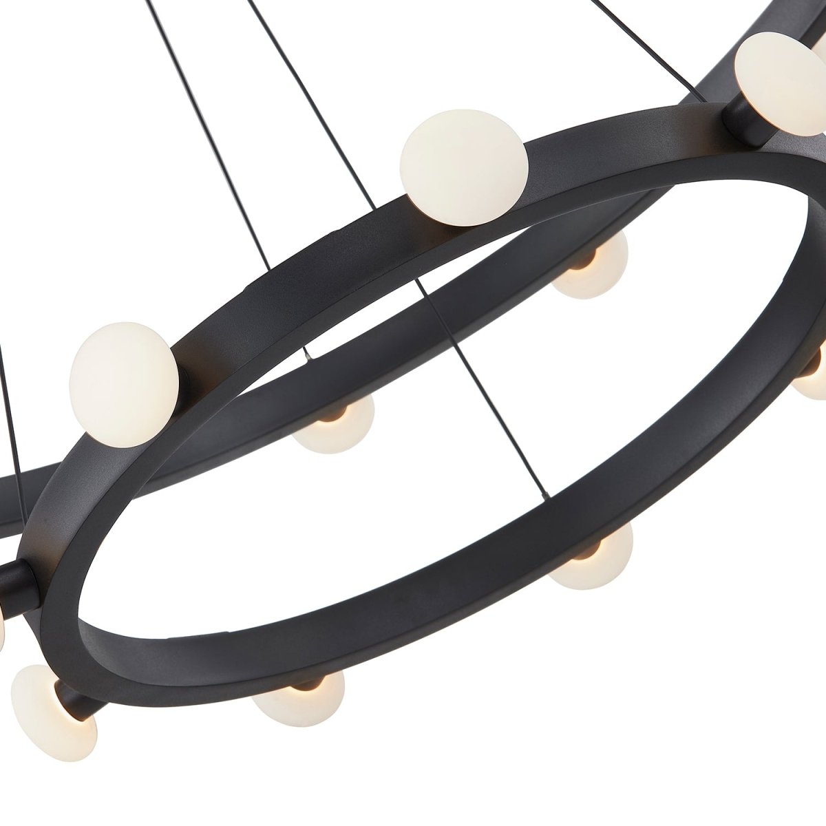 Chandelier Rezz - Noir by Kuzco Lighting | Luminaires & cie