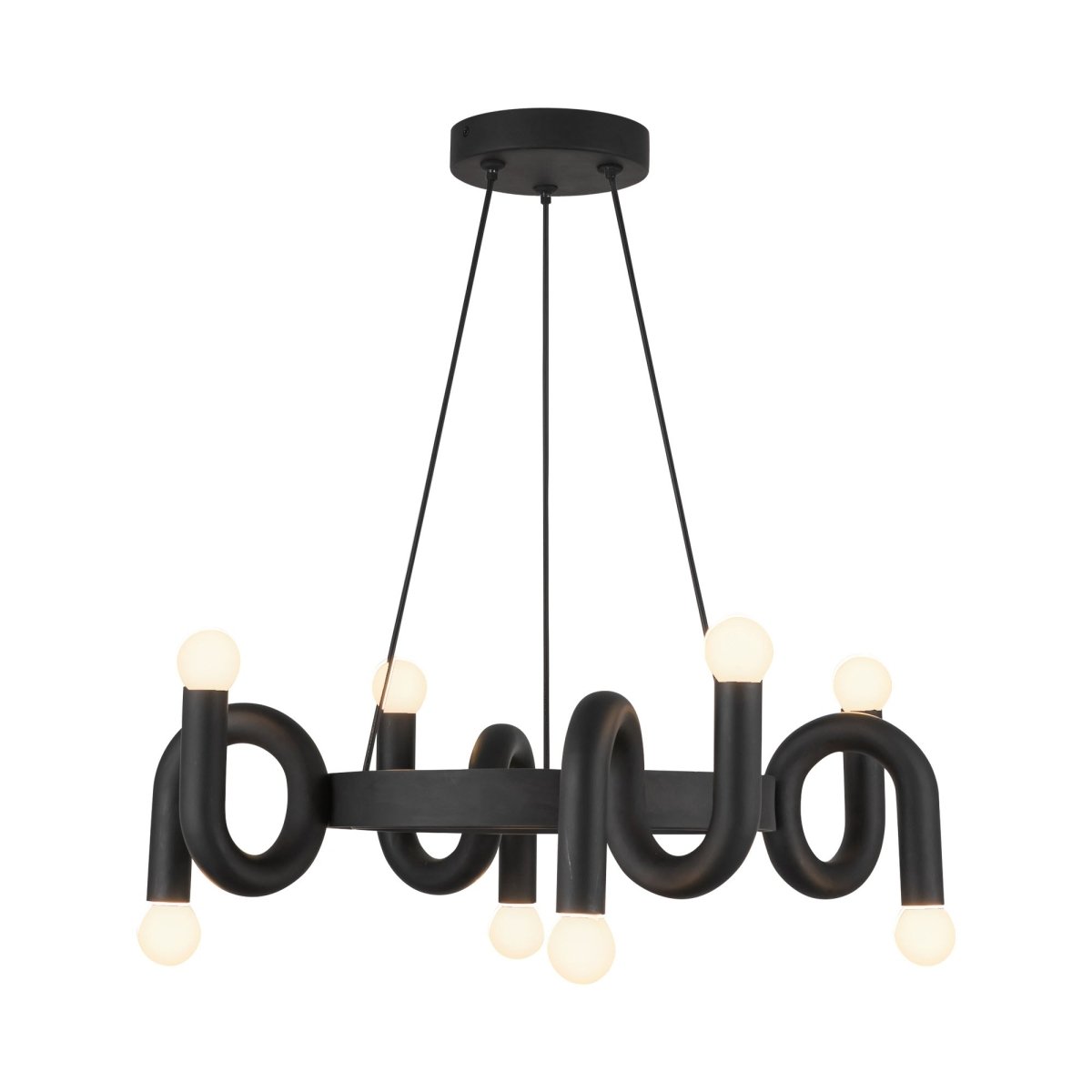 Chandelier Sadie - Noir mat by Alora Lighting | Luminaires & cie