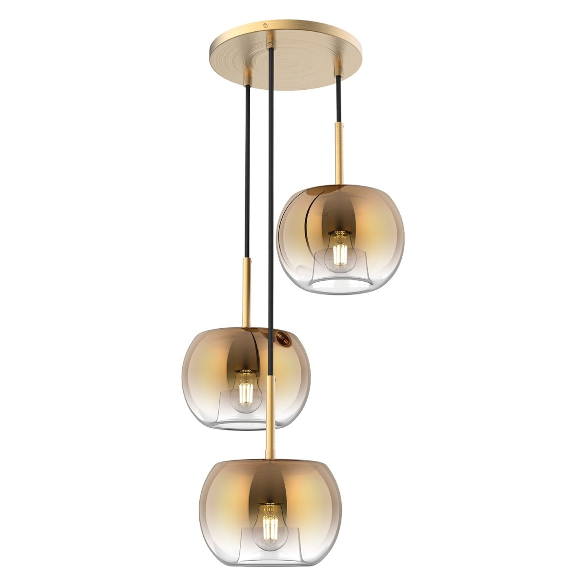 Chandelier Samar - Or / cuivre brossé by Kuzco Lighting | Luminaires & cie