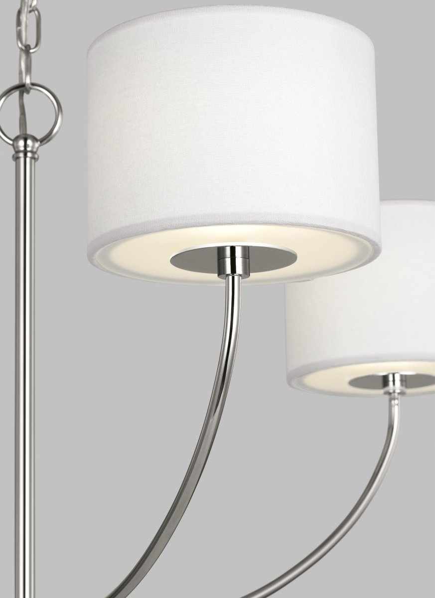 Chandelier Sawyer - Nickel poli 31 3/4" by Visual Comfort Studio | Luminaires & cie