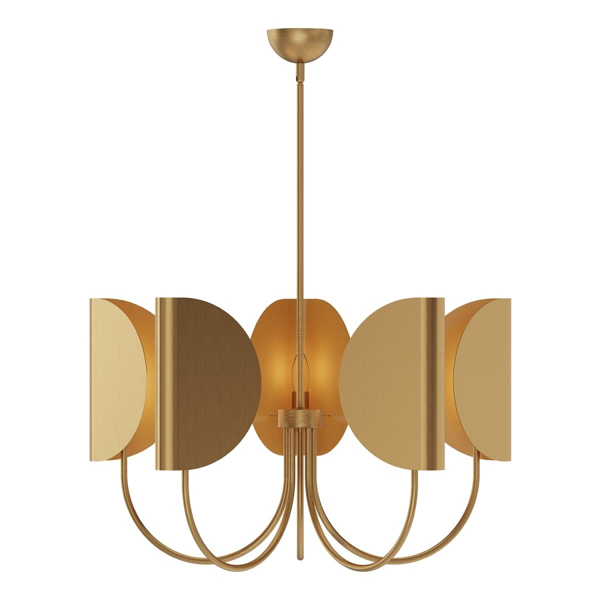 Chandelier Seno - Or vieilli 32" by Alora Lighting | Luminaires & cie