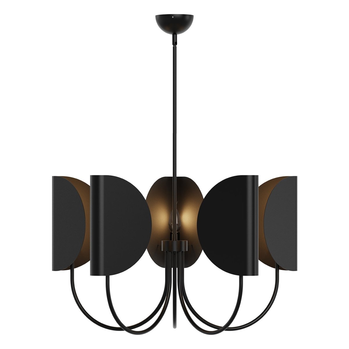 Chandelier Seno - Noir mat 32" by Alora Lighting | Luminaires & cie