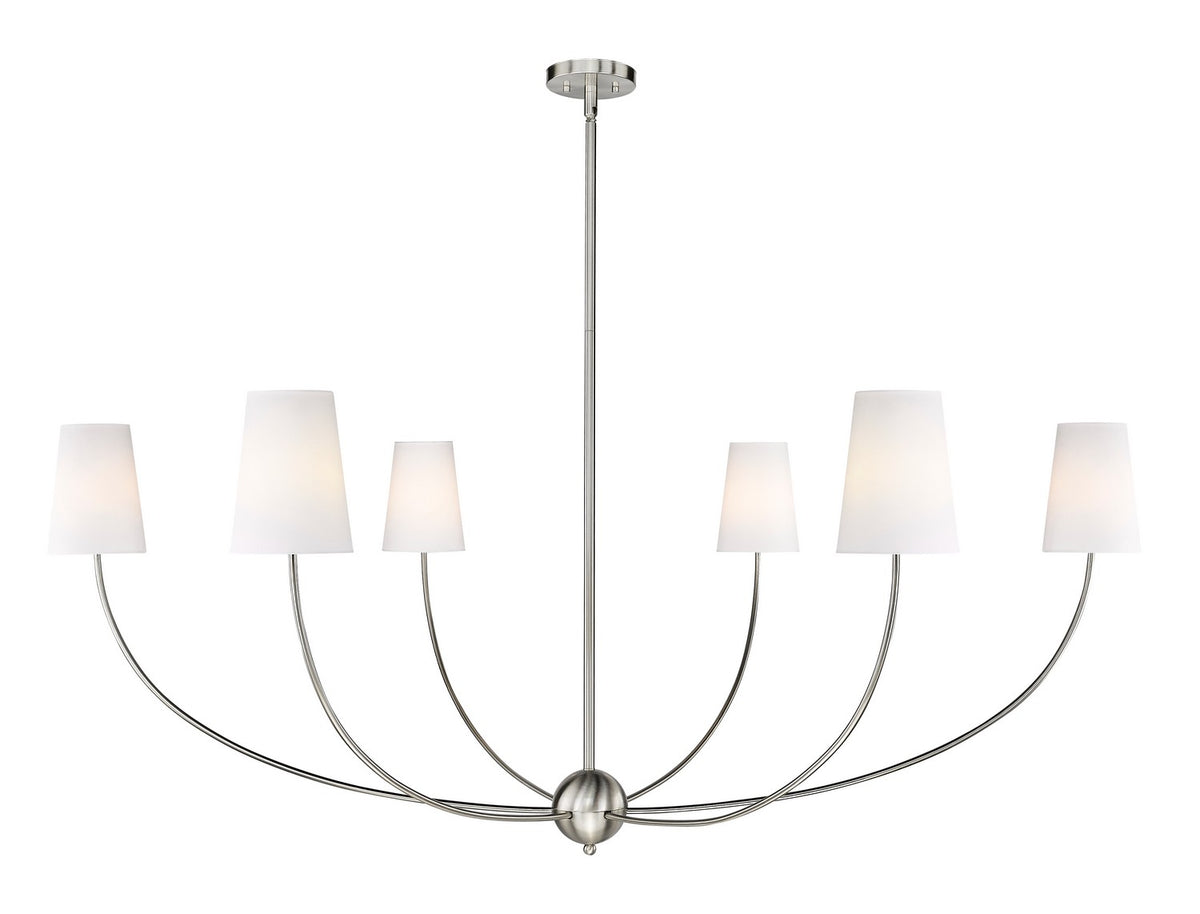 Lustre Shannon Nickel brossé, 62" – Z-Lite