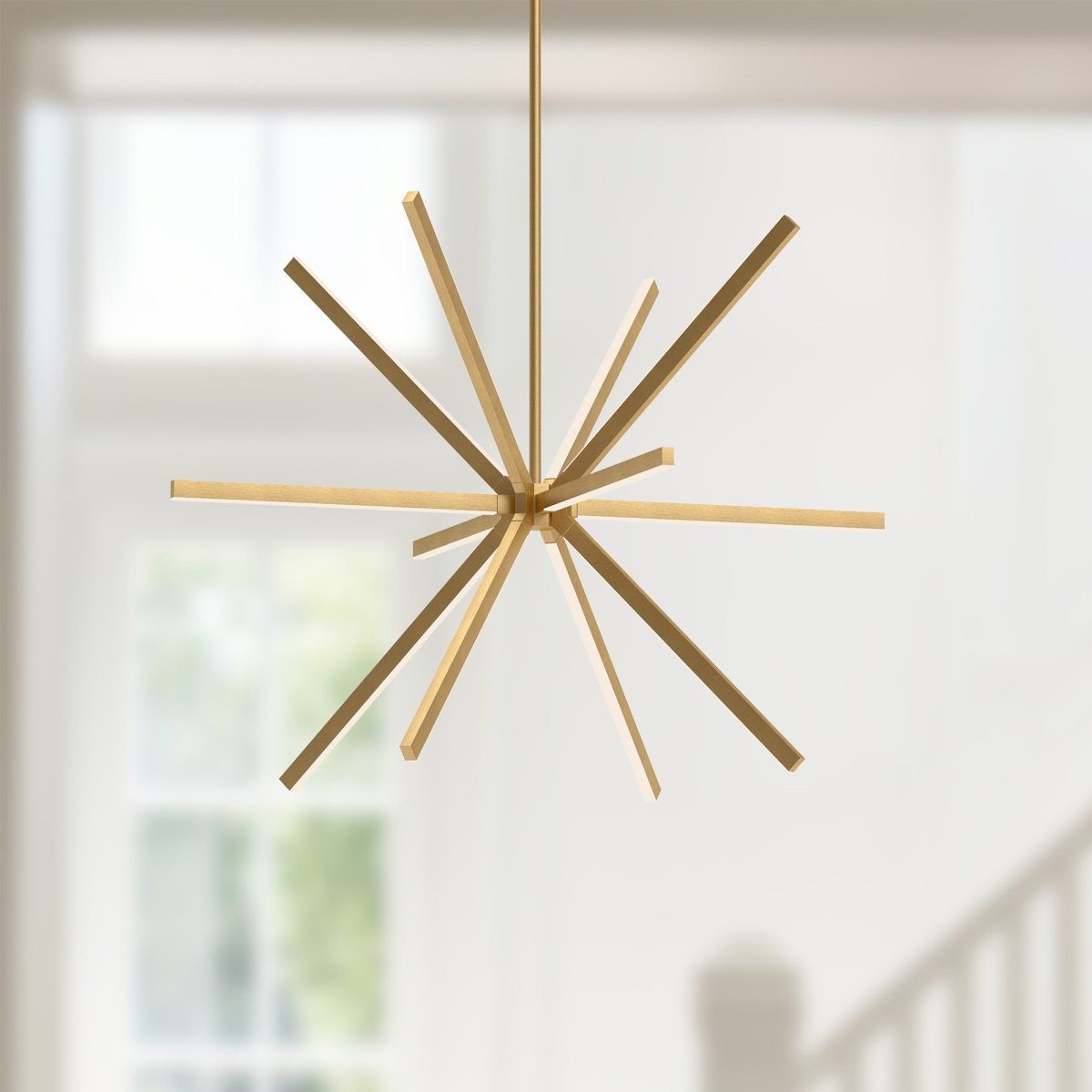 Chandelier Sirius - Or brossé 54 3/8" by Kuzco Lighting | Luminaires & cie