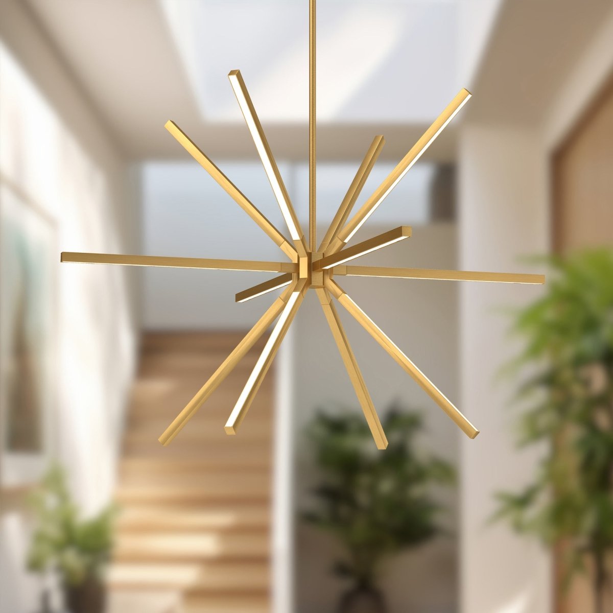 Chandelier Sirius Minor - Or brossé 32 1/4" by Kuzco Lighting | Luminaires & cie