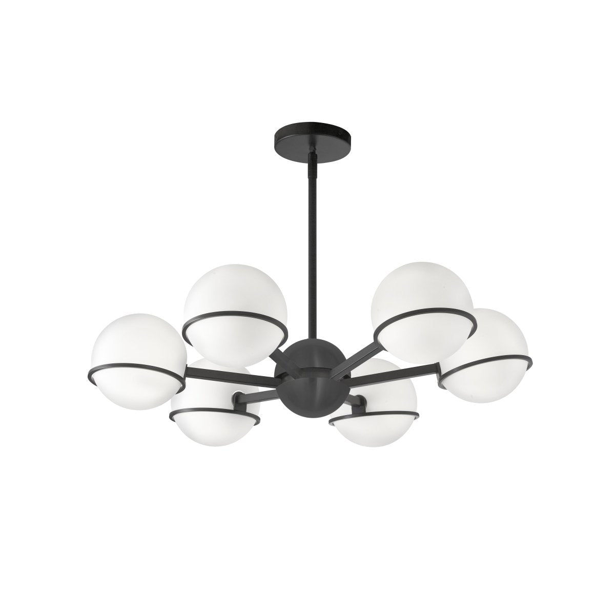 Chandelier Sofia - Noir 28" by Dainolite | Luminaires & cie