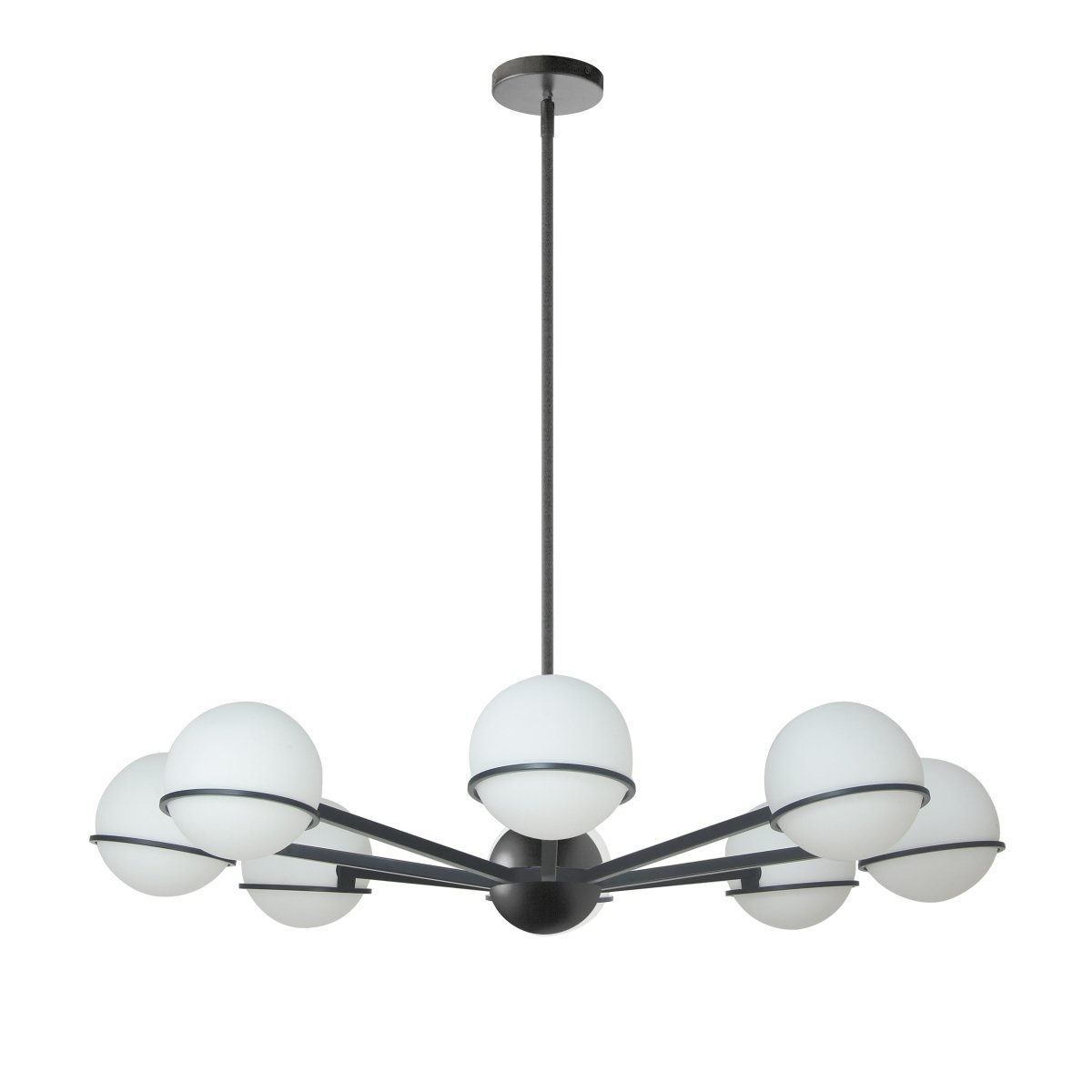 Chandelier Sofia - Noir 38" by Dainolite | Luminaires & cie