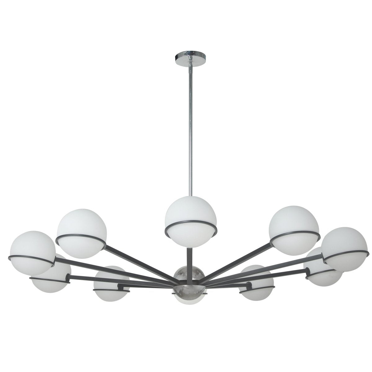 Chandelier Sofia - Chrome poli 50" by Dainolite | Luminaires & cie