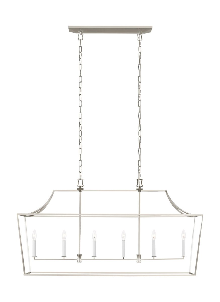 Chandelier Southold - Nickel poli 17" by Visual Comfort Studio | Luminaires & cie