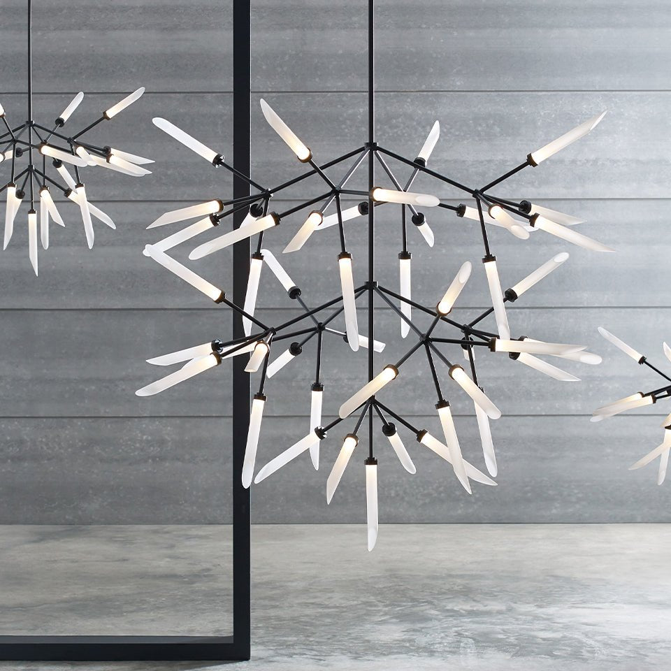 Chandelier Spur - Noir mat 26" by Tech Lighting | Luminaires & cie