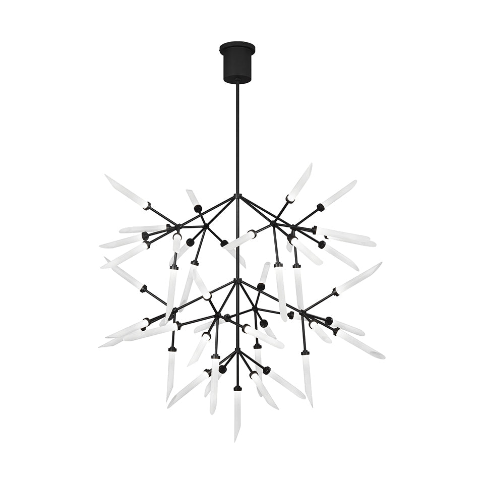 Chandelier Spur - Noir mat 43" (Grande) by Tech Lighting | Luminaires & cie