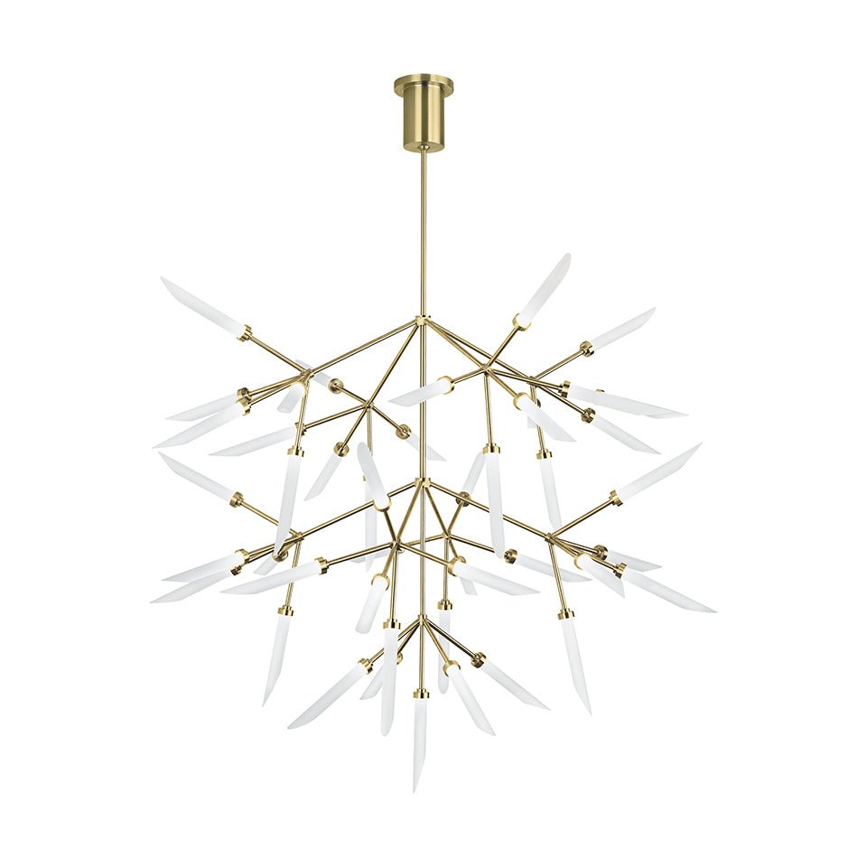 Chandelier Spur - Laiton vieilli 43" (Grande) by Tech Lighting | Luminaires & cie