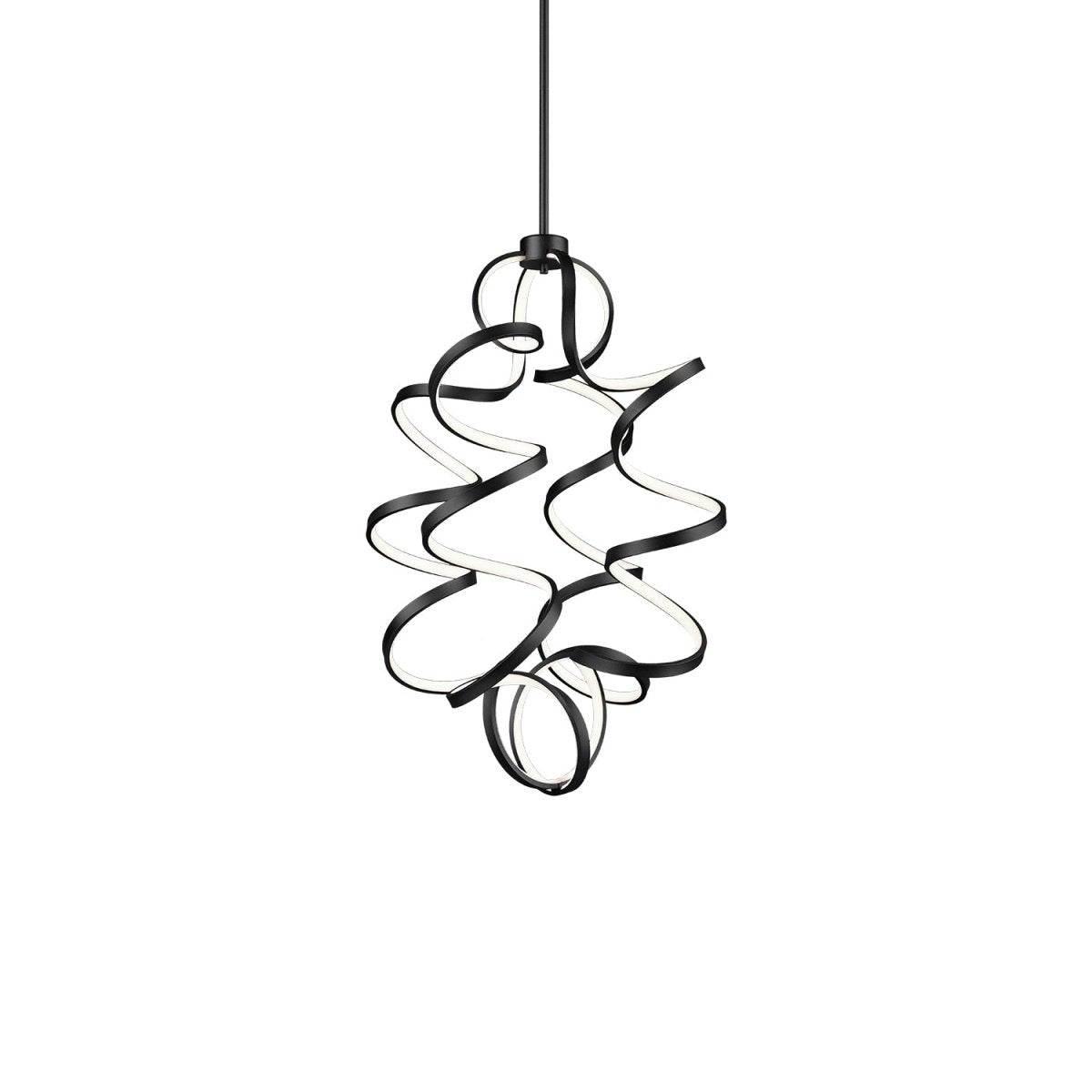 Chandelier Synergy - Noir 23 5/8" by Kuzco Lighting | Luminaires & cie