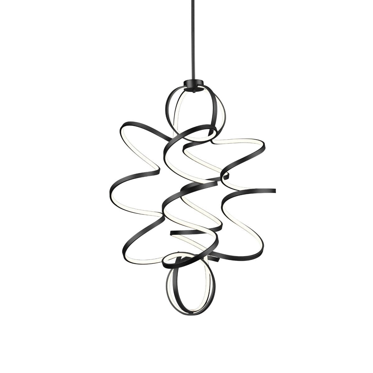Chandelier Synergy - Noir 31 1/2" by Kuzco Lighting | Luminaires & cie