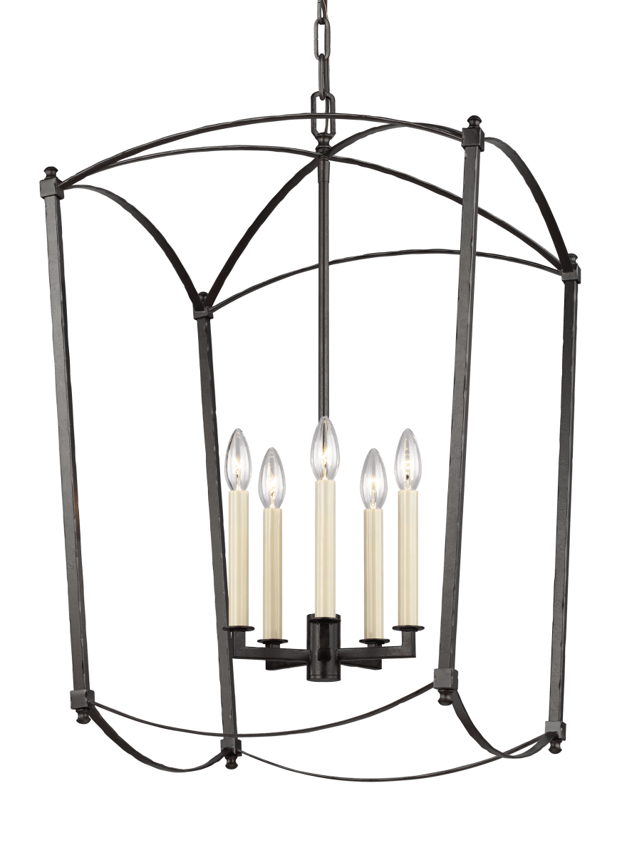 Chandelier Thayer - Smith Steel 19 1/4" by Visual Comfort Studio | Luminaires & cie