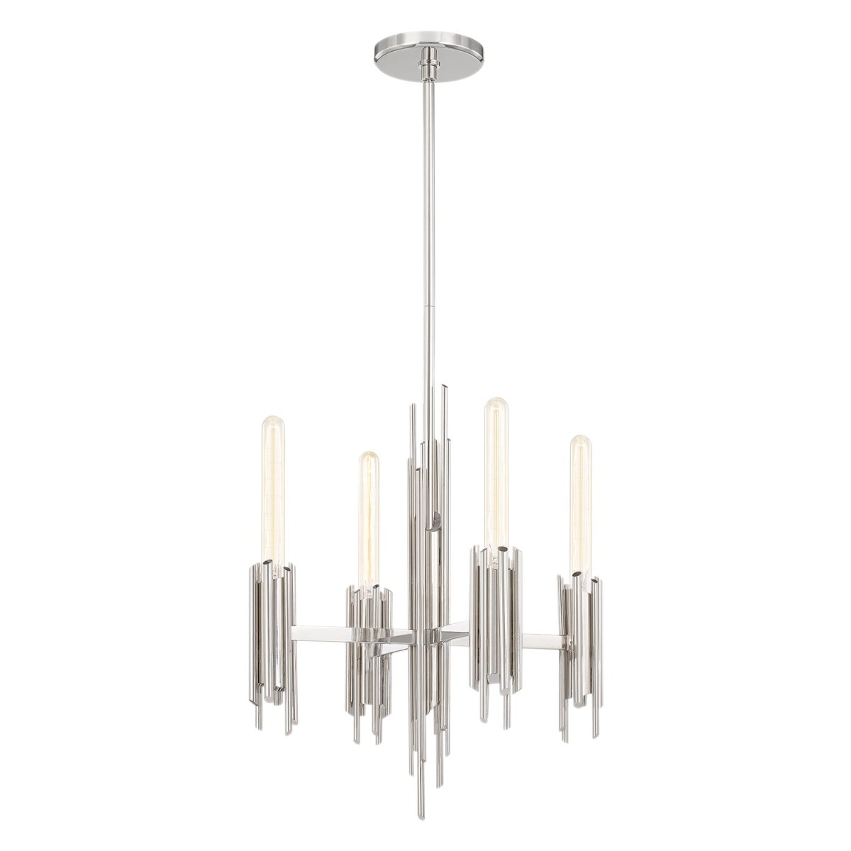 Chandelier Torres - Nickel poli 19 1/4" by Alora Lighting | Luminaires & cie