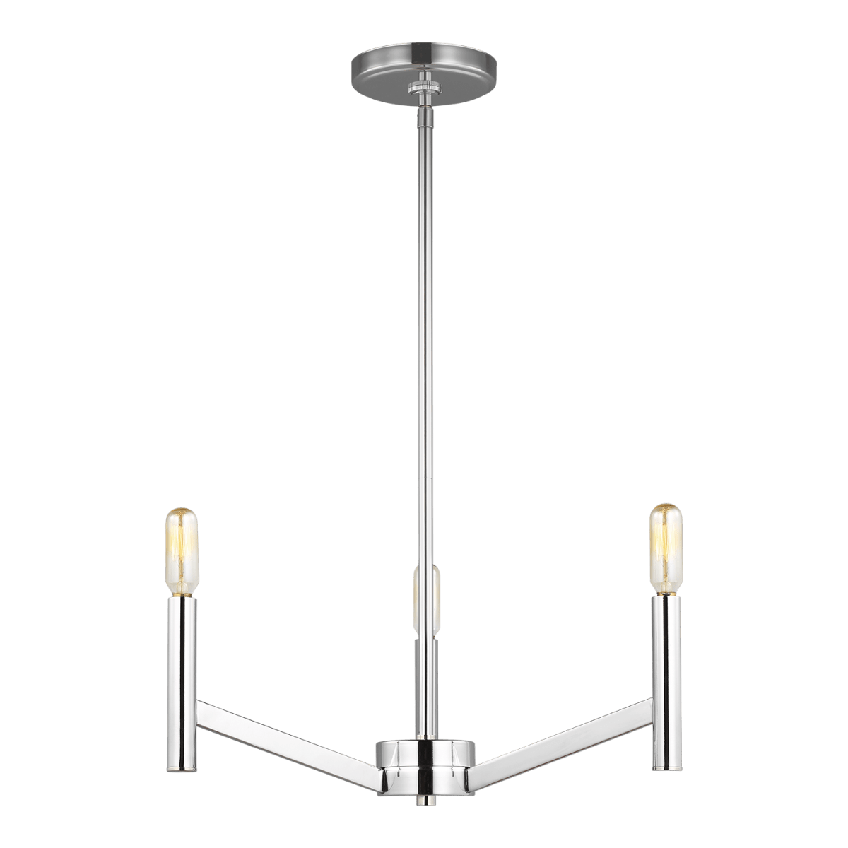 Chandelier Vector - Chrome 18" Ampoules DEL incluses by Visual Comfort Studio | Luminaires & cie