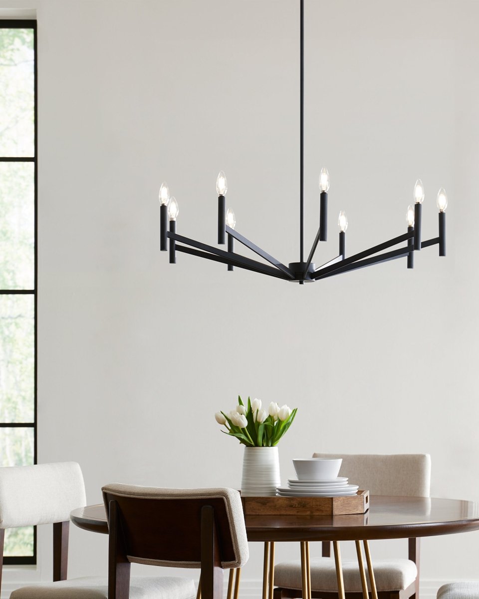 Chandelier Vector - Noir de minuit 36" Ampoules non - incluses by Visual Comfort Studio | Luminaires & cie