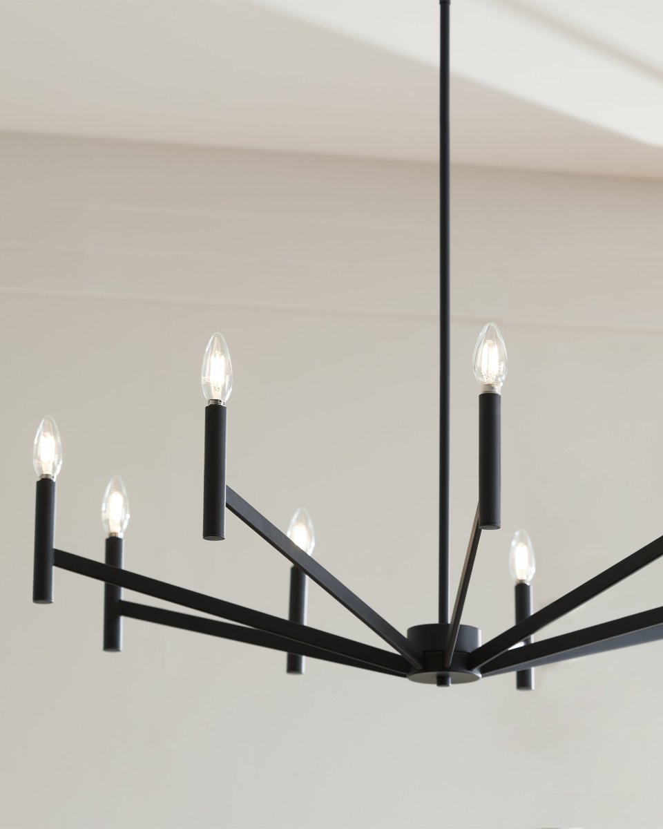 Chandelier Vector - Noir de minuit 36" Ampoules non - incluses by Visual Comfort Studio | Luminaires & cie