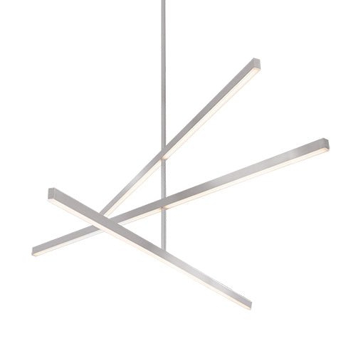 Chandelier Vega - Nickel brossé 56" by Kuzco Lighting | Luminaires & cie