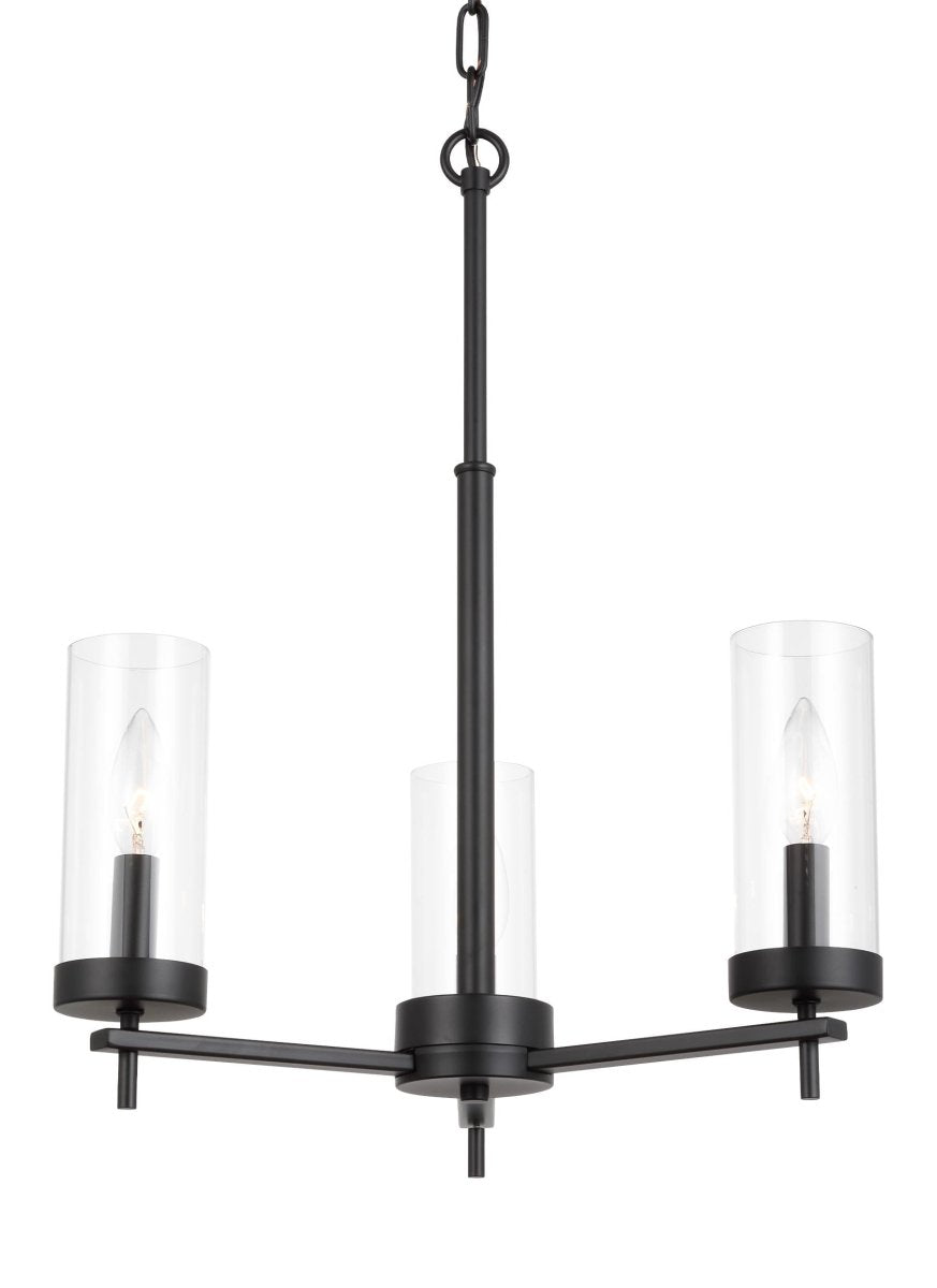 Chandelier Zire - Noir de minuit 18" Ampoules non - incluses by Visual Comfort Studio | Luminaires & cie