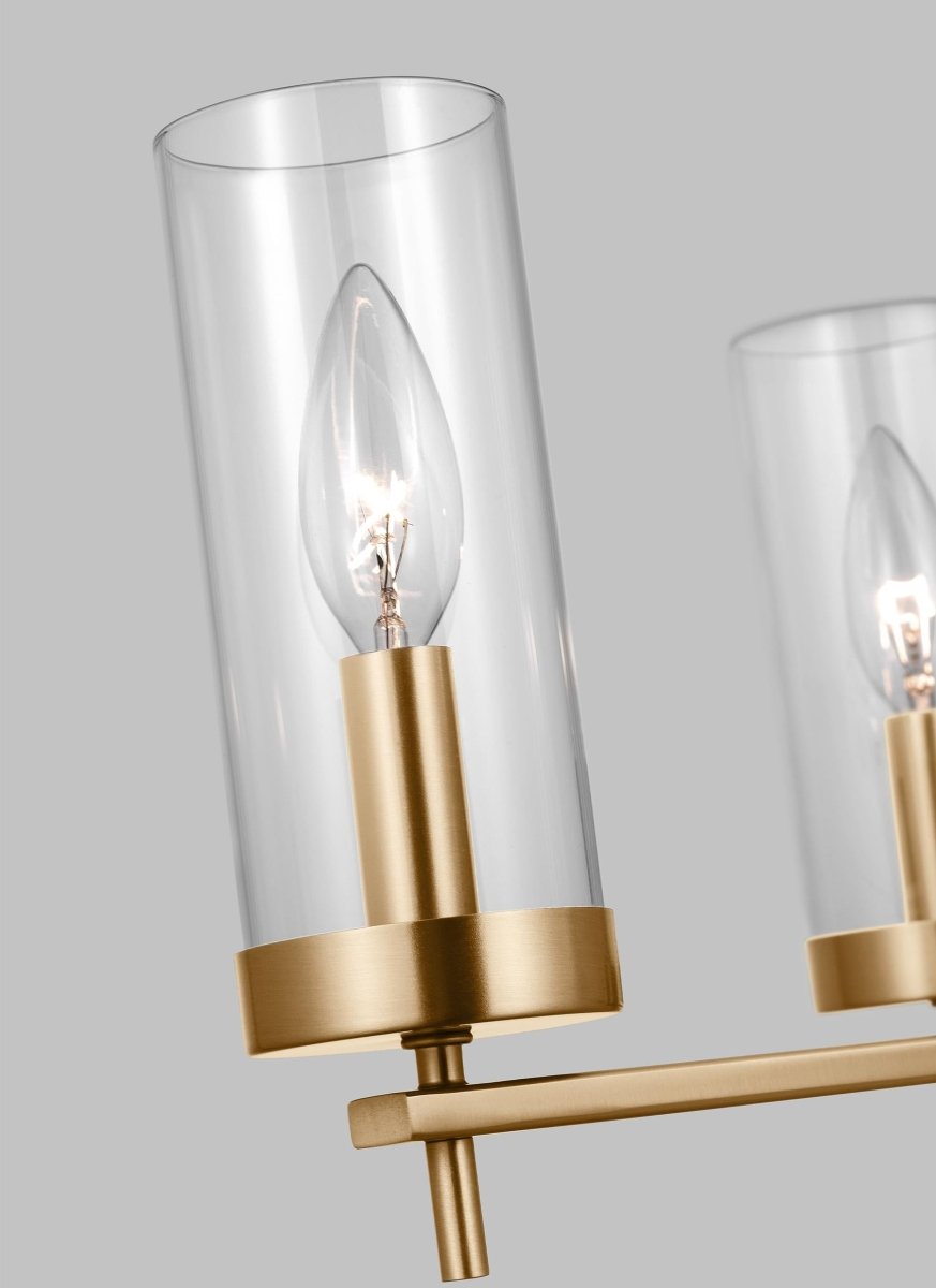 Chandelier Zire - Laiton satiné 18" Ampoules non - incluses by Visual Comfort Studio | Luminaires & cie