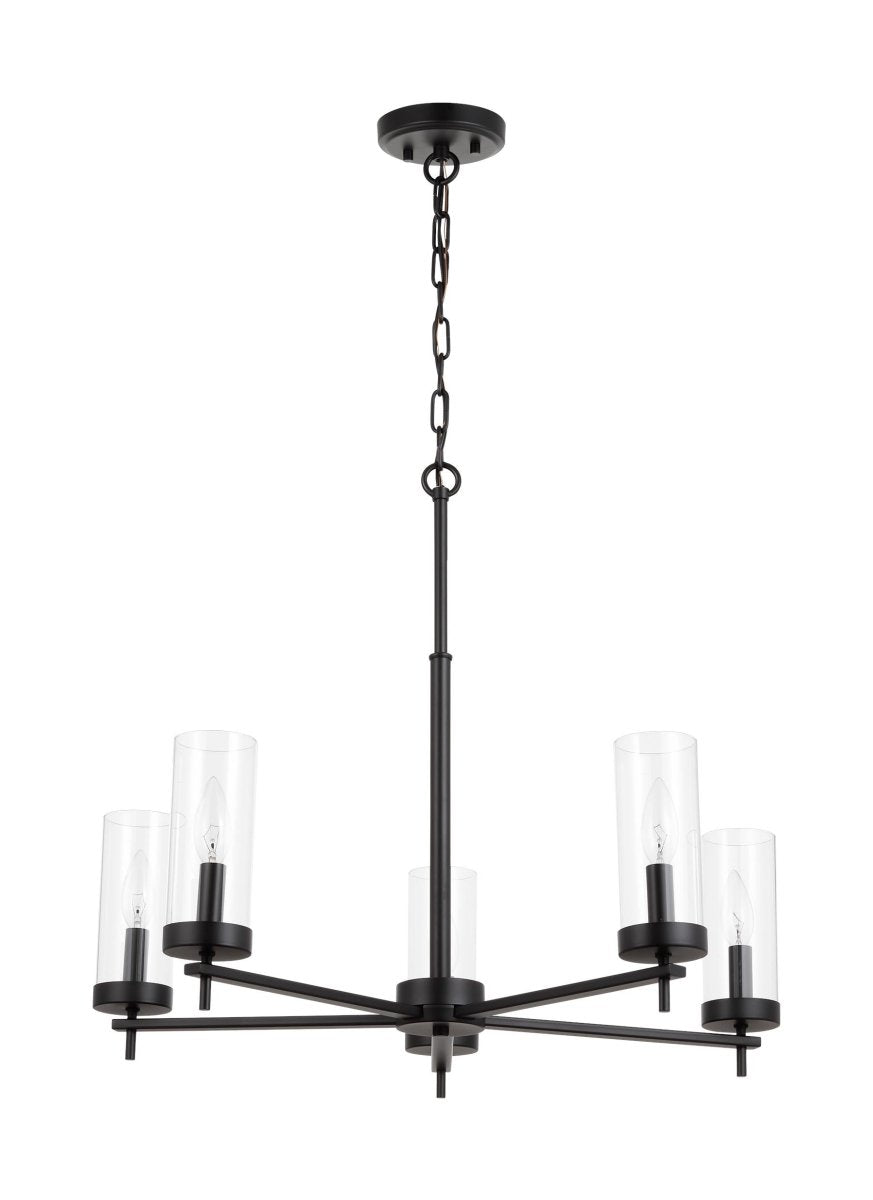 Chandelier Zire - Noir de minuit 26" Ampoules non - incluses by Visual Comfort Studio | Luminaires & cie