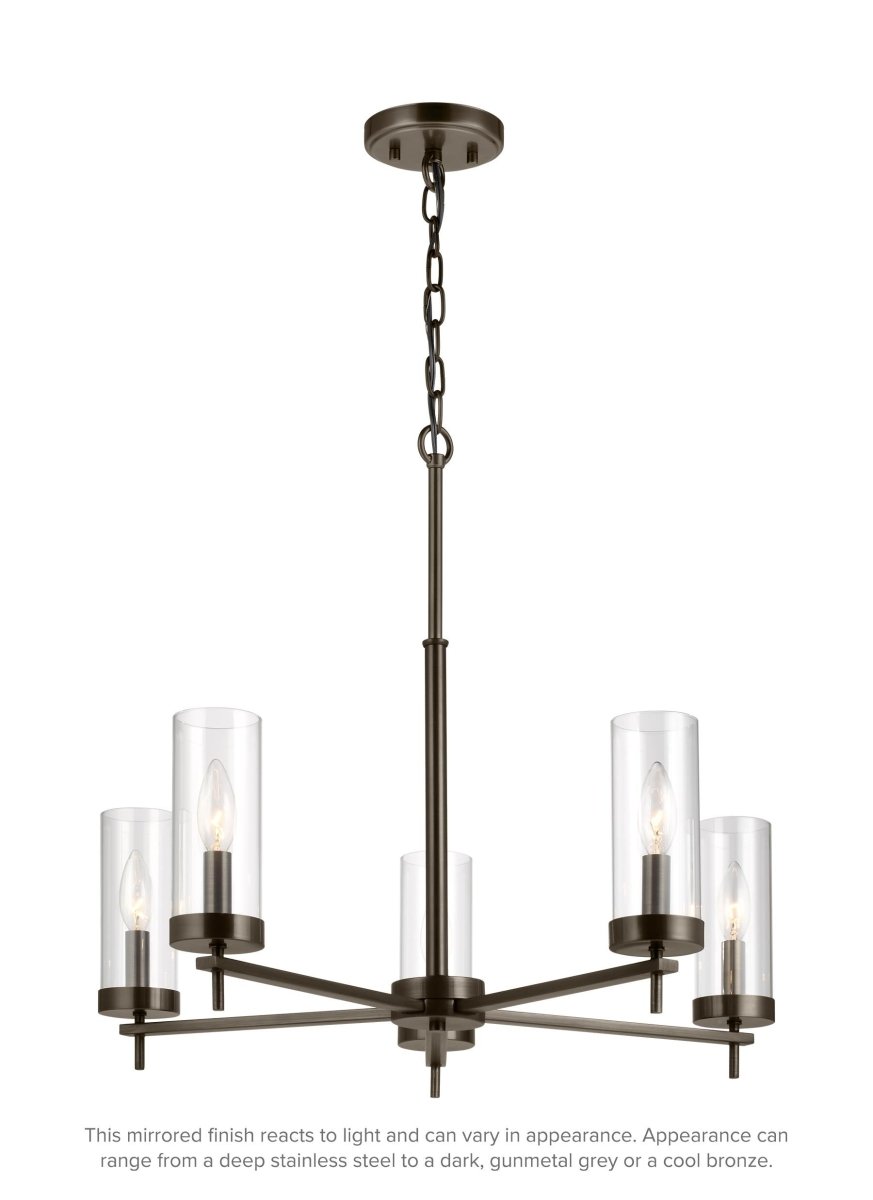 Chandelier Zire - Bronze brossé bronze 26" Ampoules non - incluses by Visual Comfort Studio | Luminaires & cie