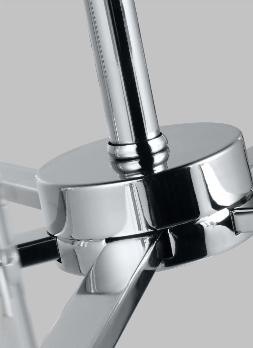 Chandelier Zire - Chrome 26" Ampoules DEL incluses by Visual Comfort Studio | Luminaires & cie