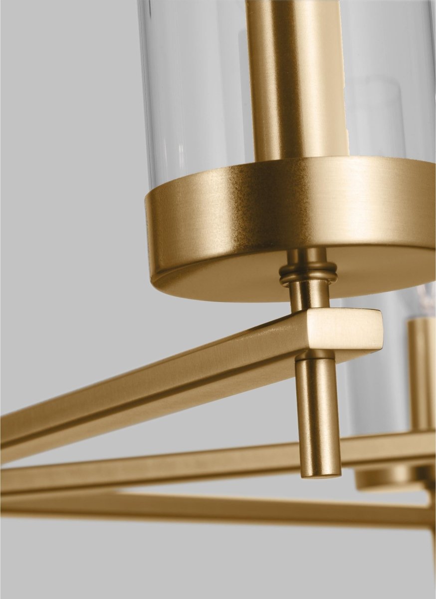 Chandelier Zire - Laiton satiné 32" Ampoules non - incluses by Visual Comfort Studio | Luminaires & cie