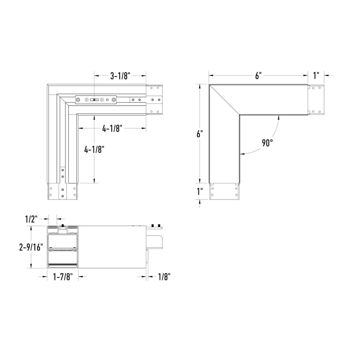 Connecteur en L suspension Boulevard Noir, input voltage 120 – vue 2