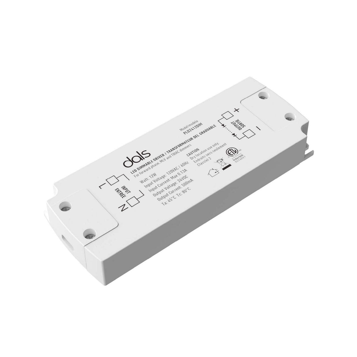 Driver DEL Driver 24V, puissance max 12 – dals