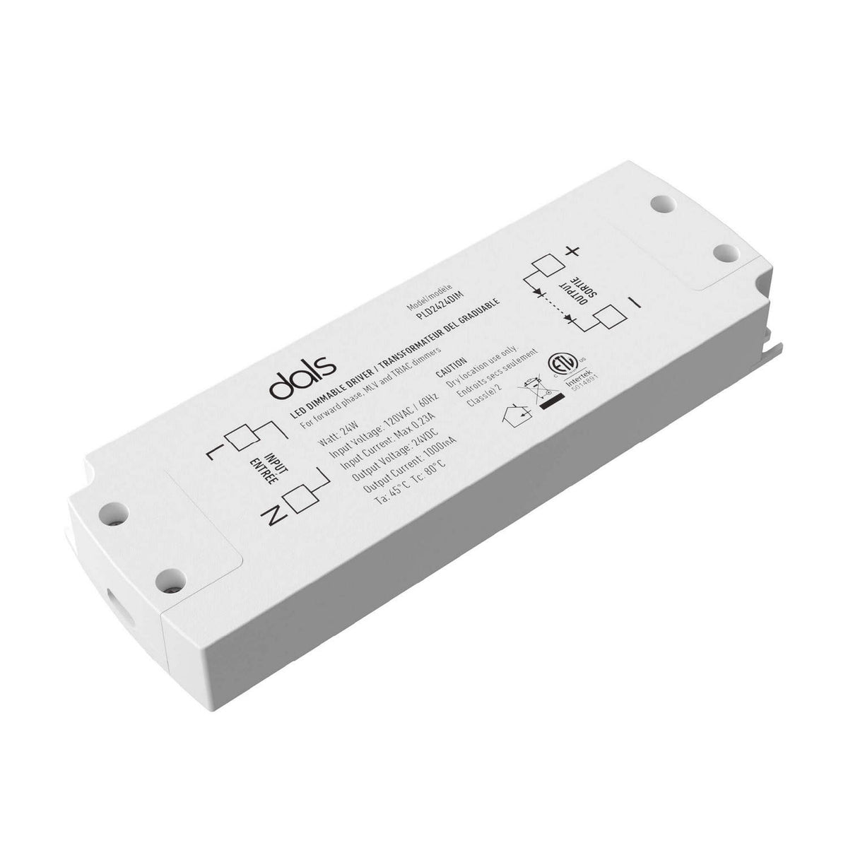 Driver DEL Driver 24V, puissance max 24 – dals