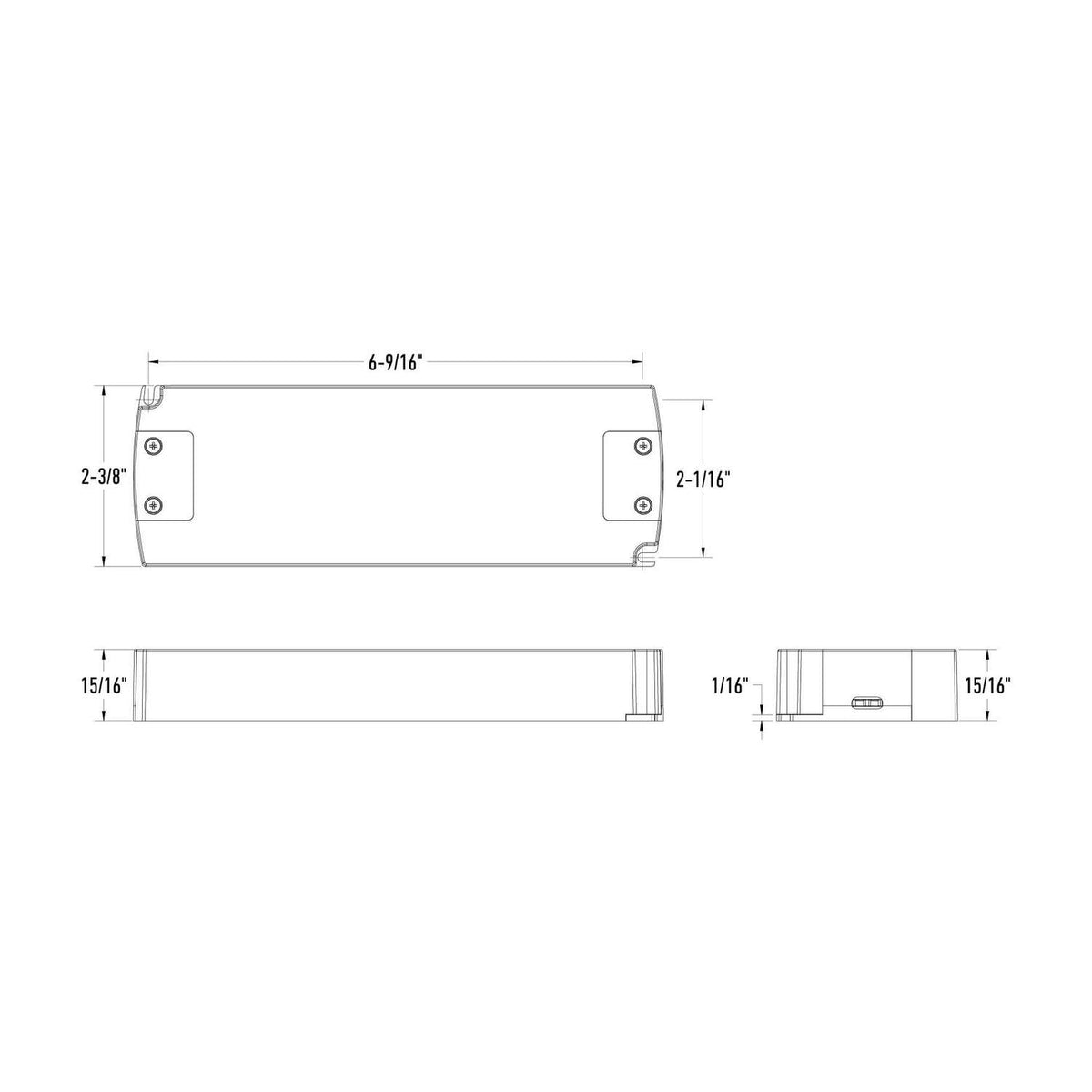 Driver DEL Driver 24V, puissance max 48 – vue 2