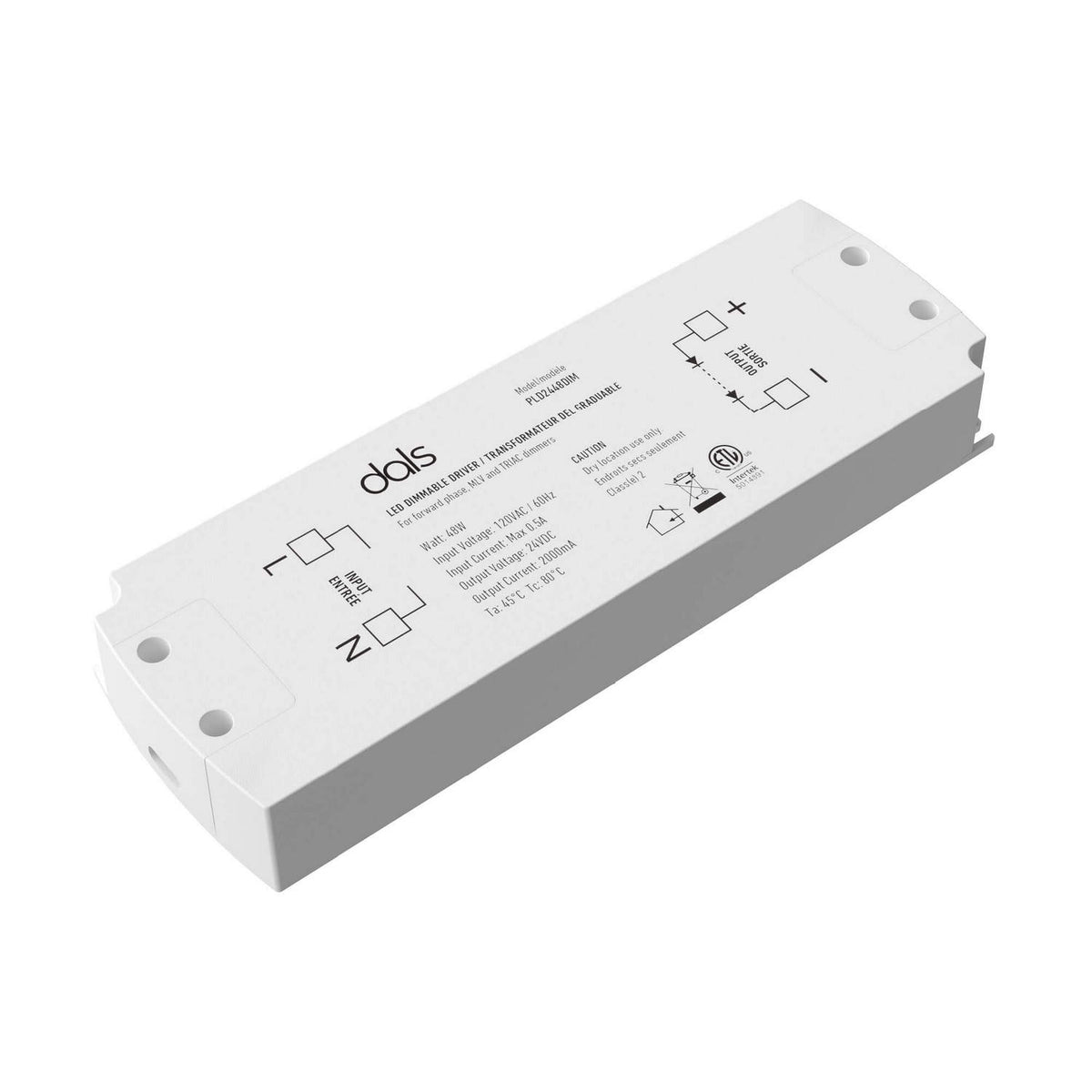 Driver DEL Driver 24V, puissance max 48 – dals