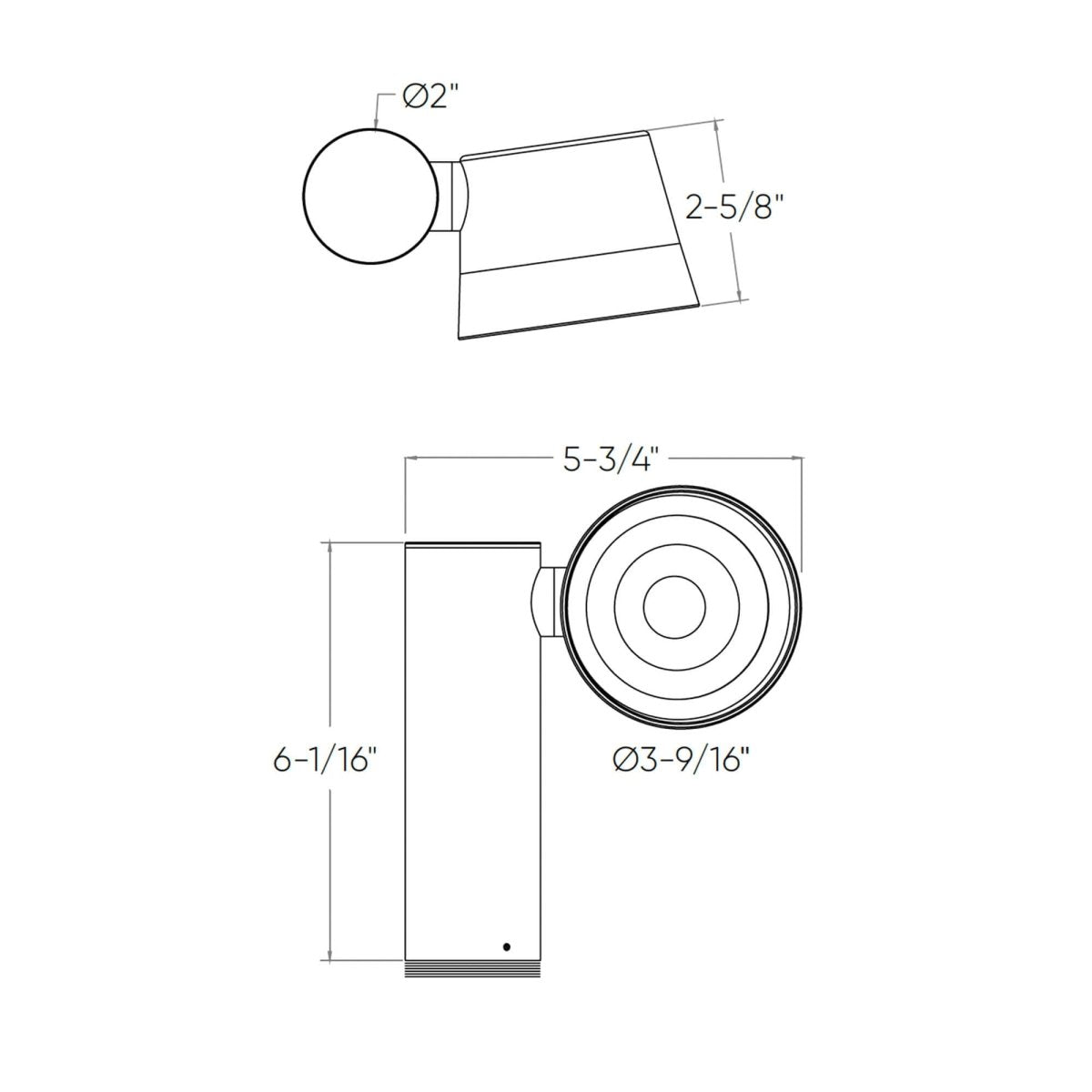 Projecteur LED Extérieur OrbitCob IP67 - 3W, Blanc Chaud 3000K, Angle 3° - Éclairage Longue Portée