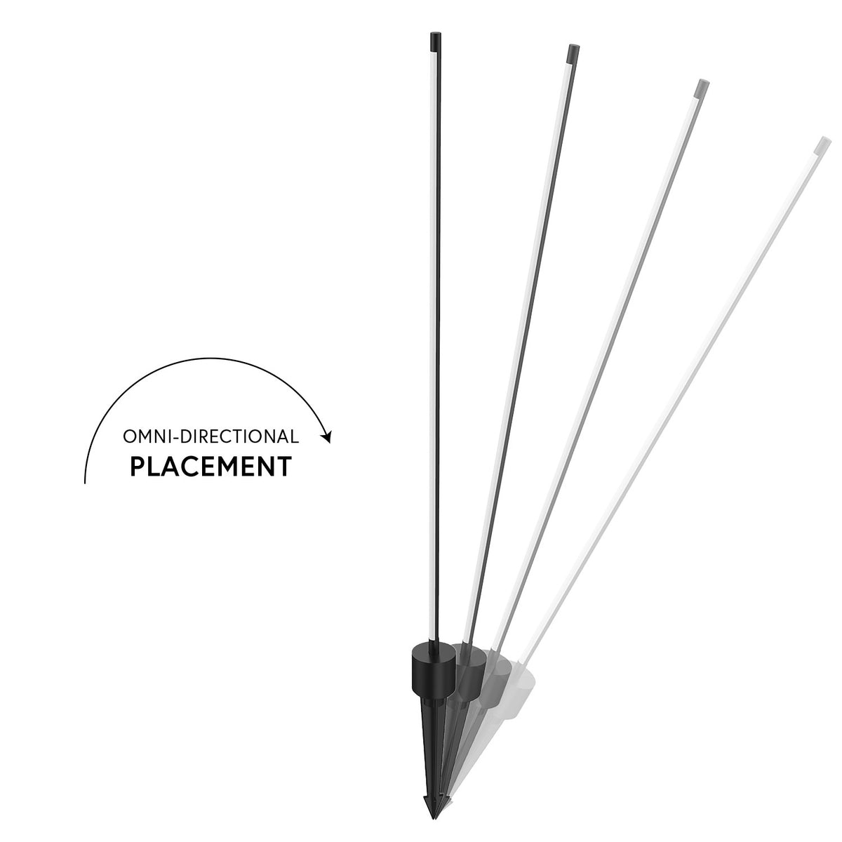 Luminaire de sentier Dorian 32" – vue 2
