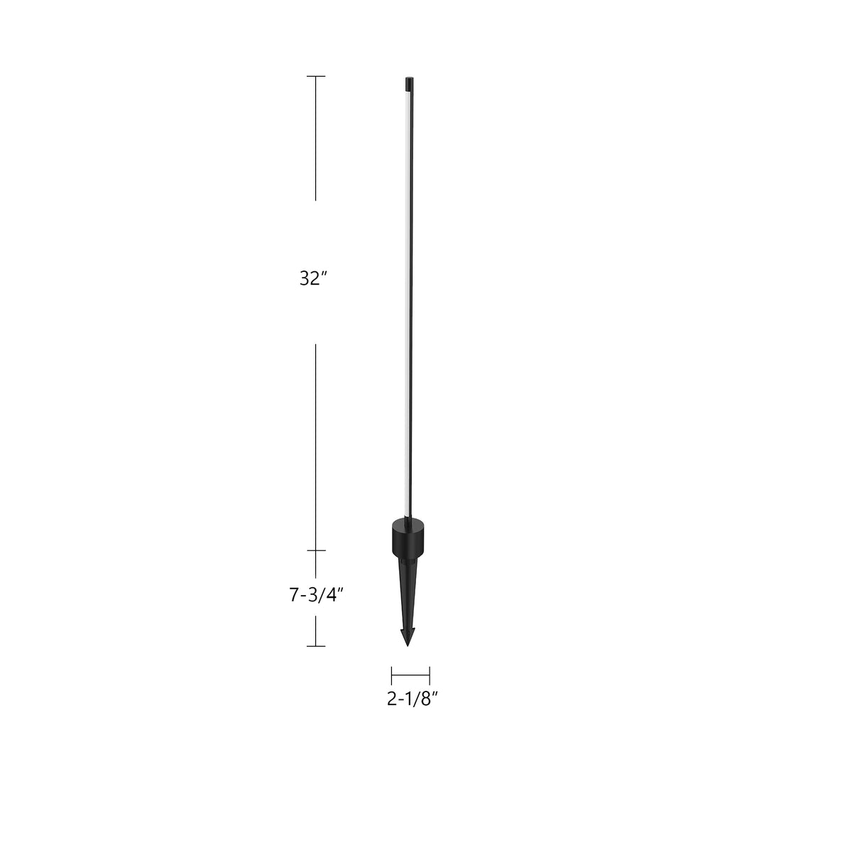 Luminaire de sentier Dorian 32" – vue 5