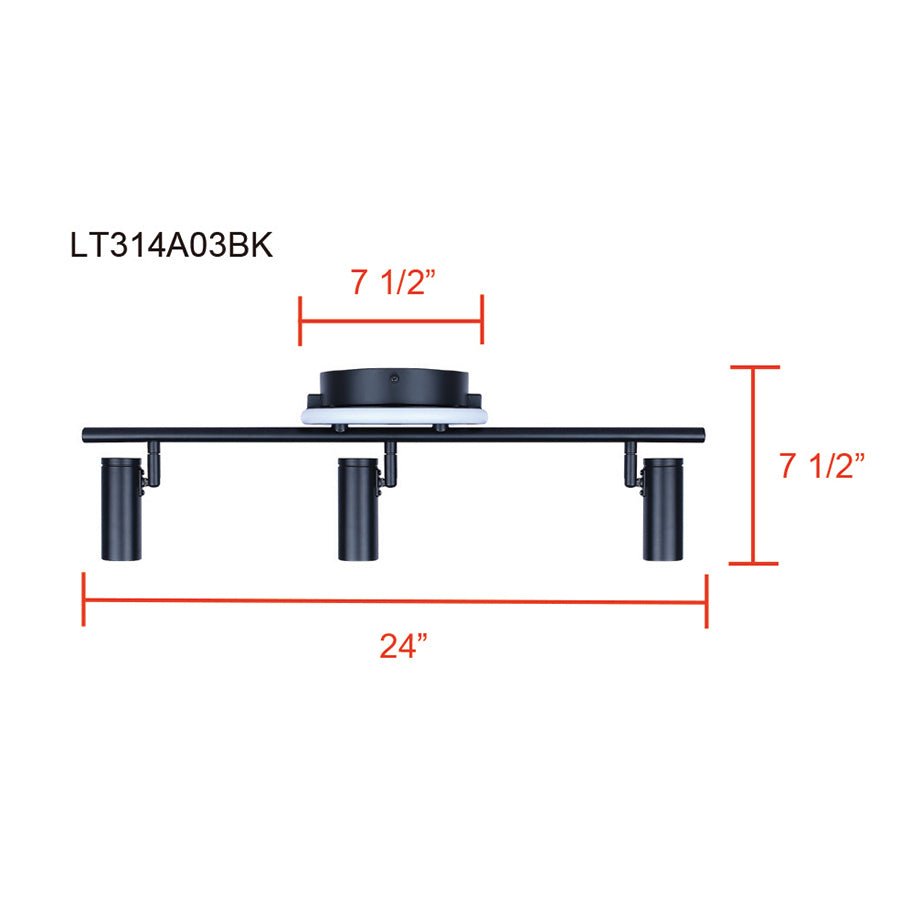 Éclairage sur rail Denver - 33 1/4" by Canarm | Luminaires & cie