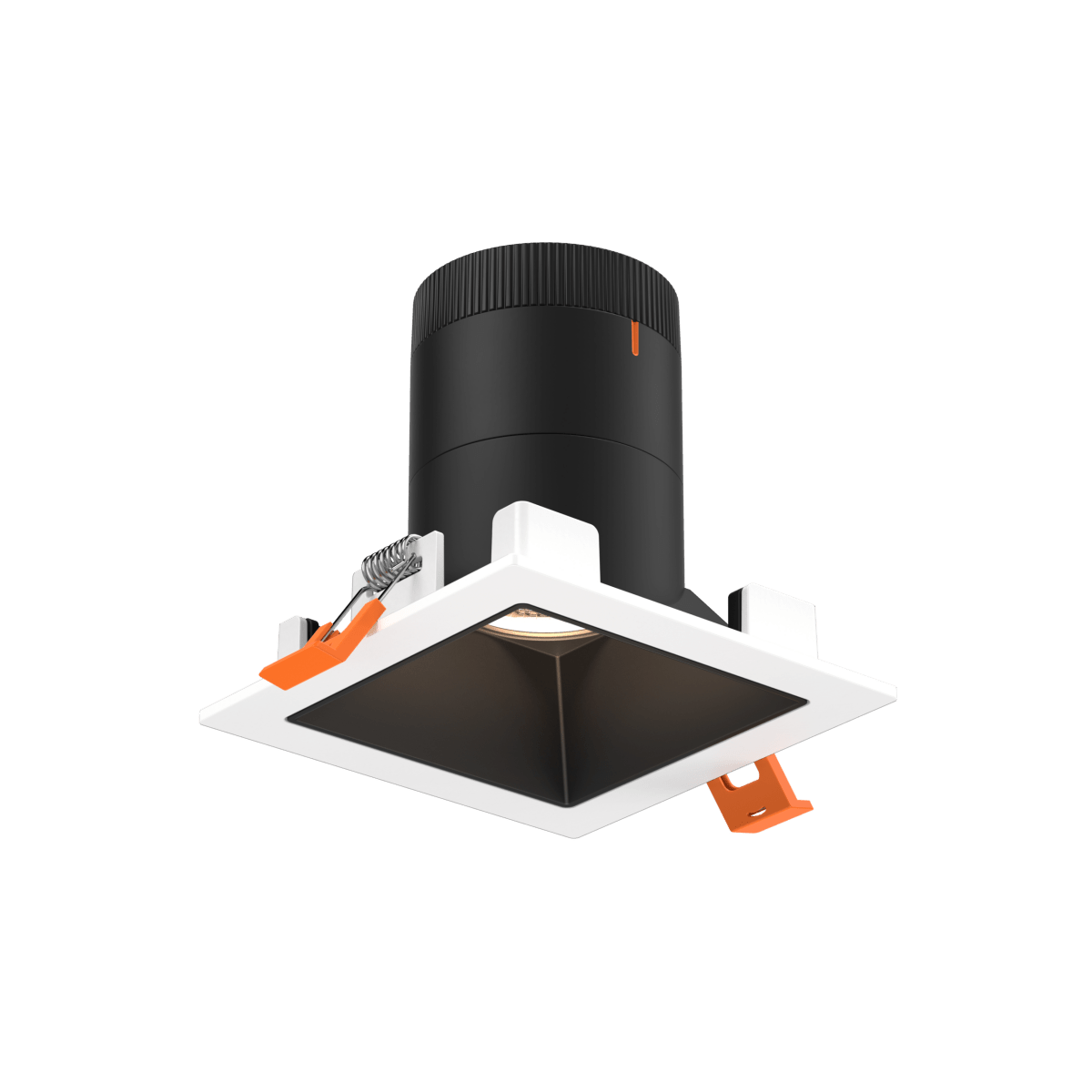 Encastré 3" carré Moda - 20° Blanc Noir by dals | Luminaires & cie