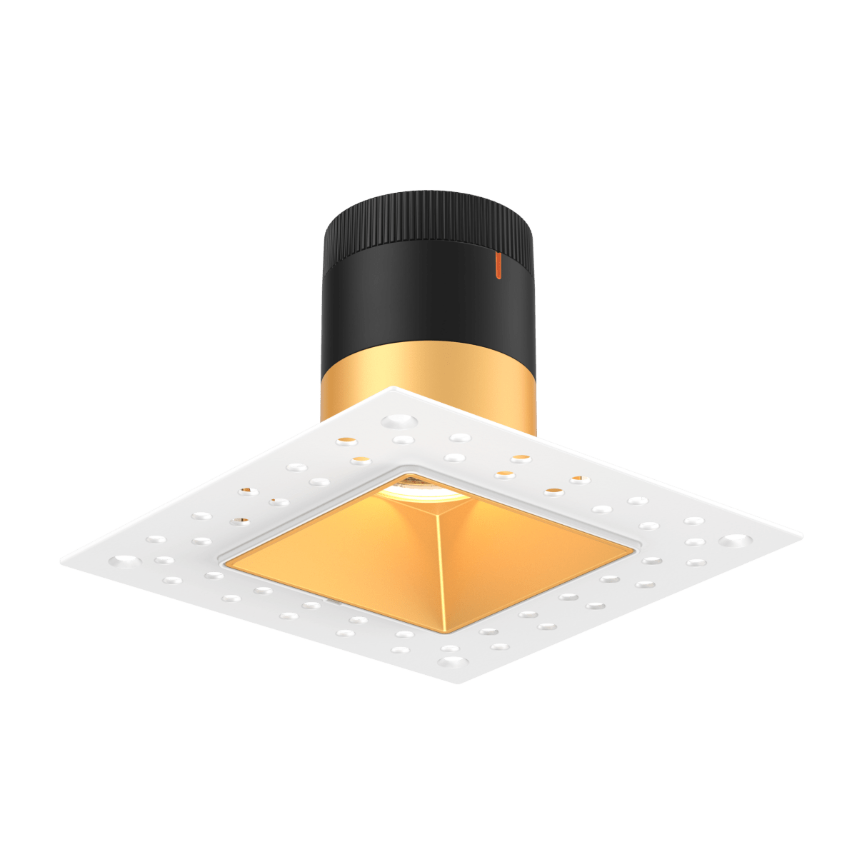 Encastré 3" carré Moda - 20° Sans cadre Or by dals | Luminaires & cie