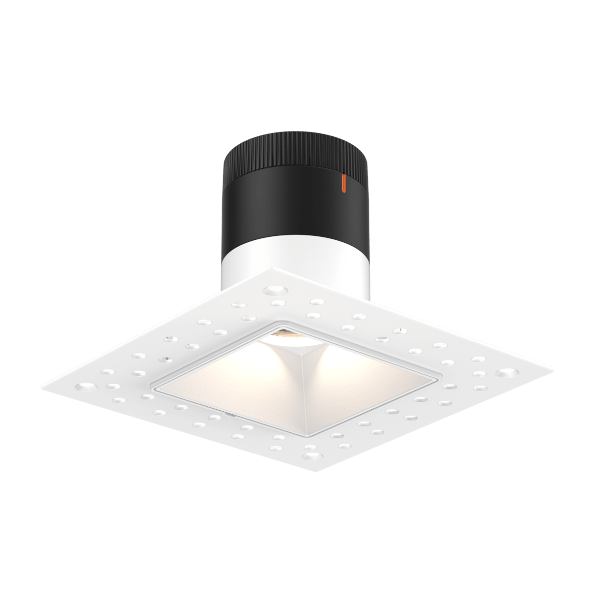 Encastré 3" carré Moda - 20° Sans cadre Blanc by dals | Luminaires & cie