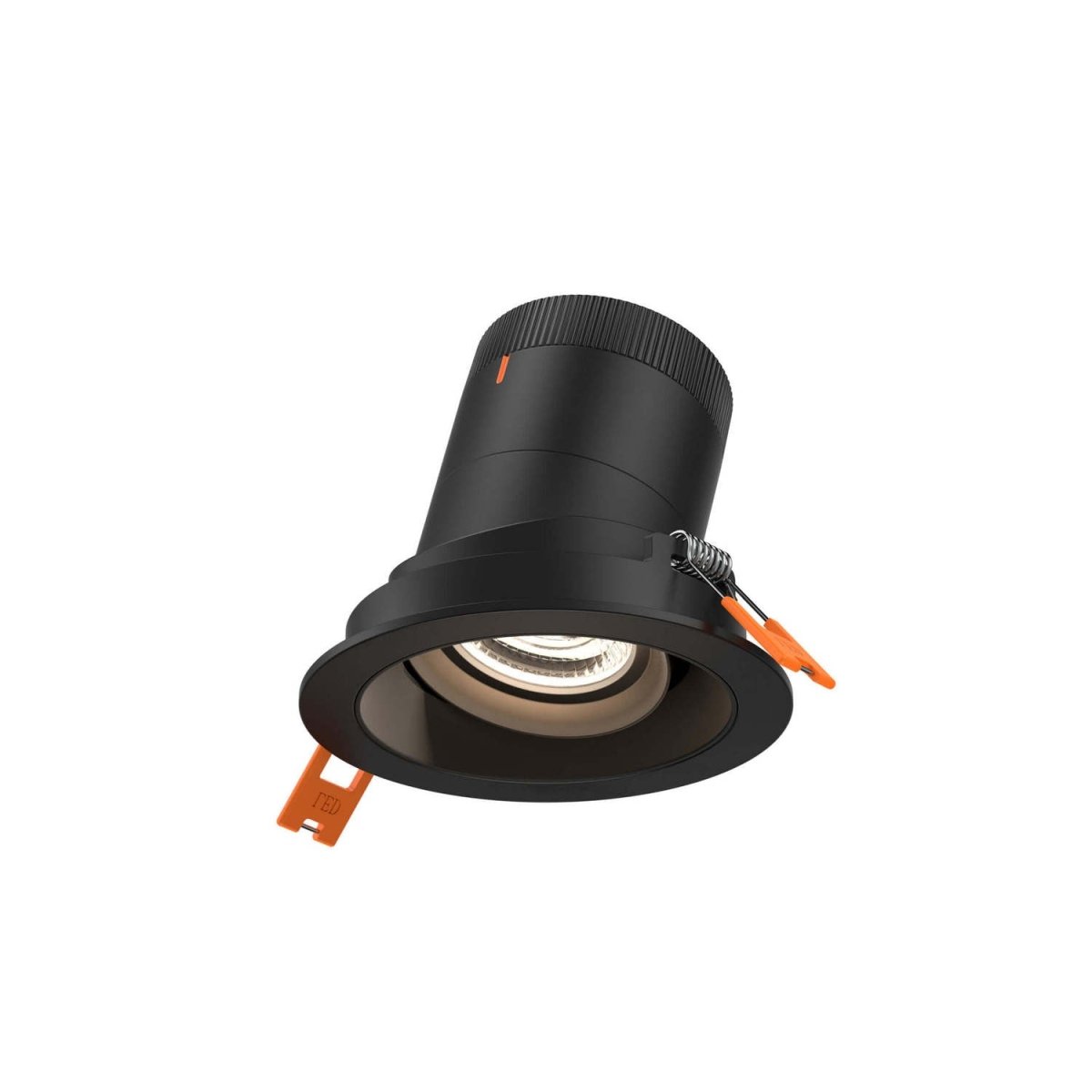 Encastré 3" rond dirigeable Moda - 20° Noir Noir by dals | Luminaires & cie