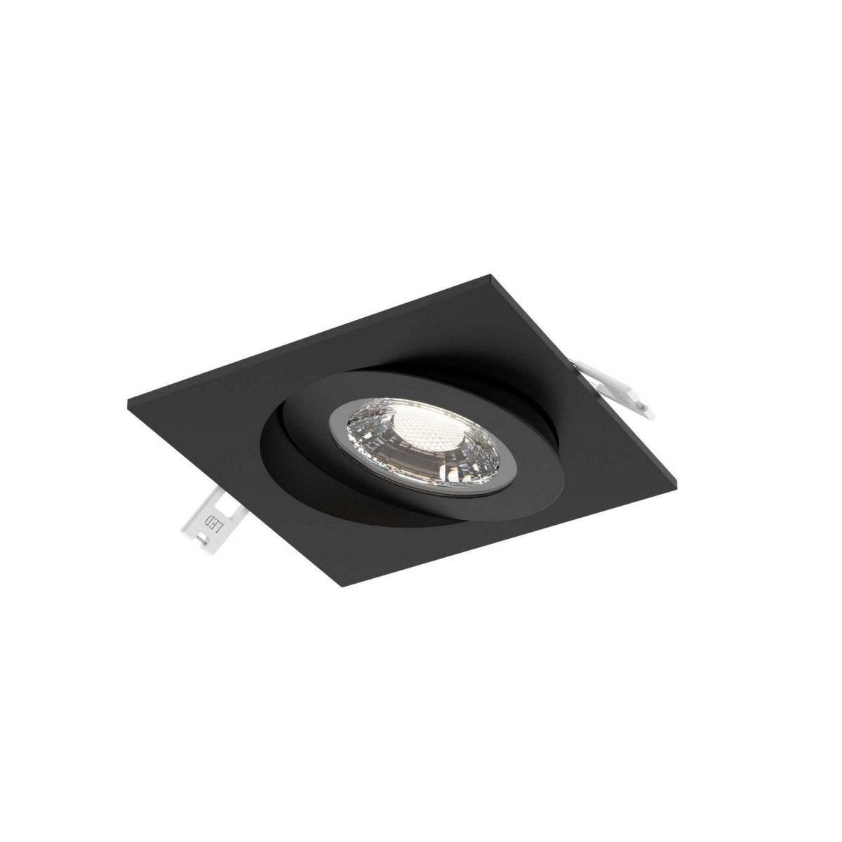 Encastré 4" carré Pivot - Noir 2700K/3000K/3500K/4000K/5000K by dals | Luminaires & cie