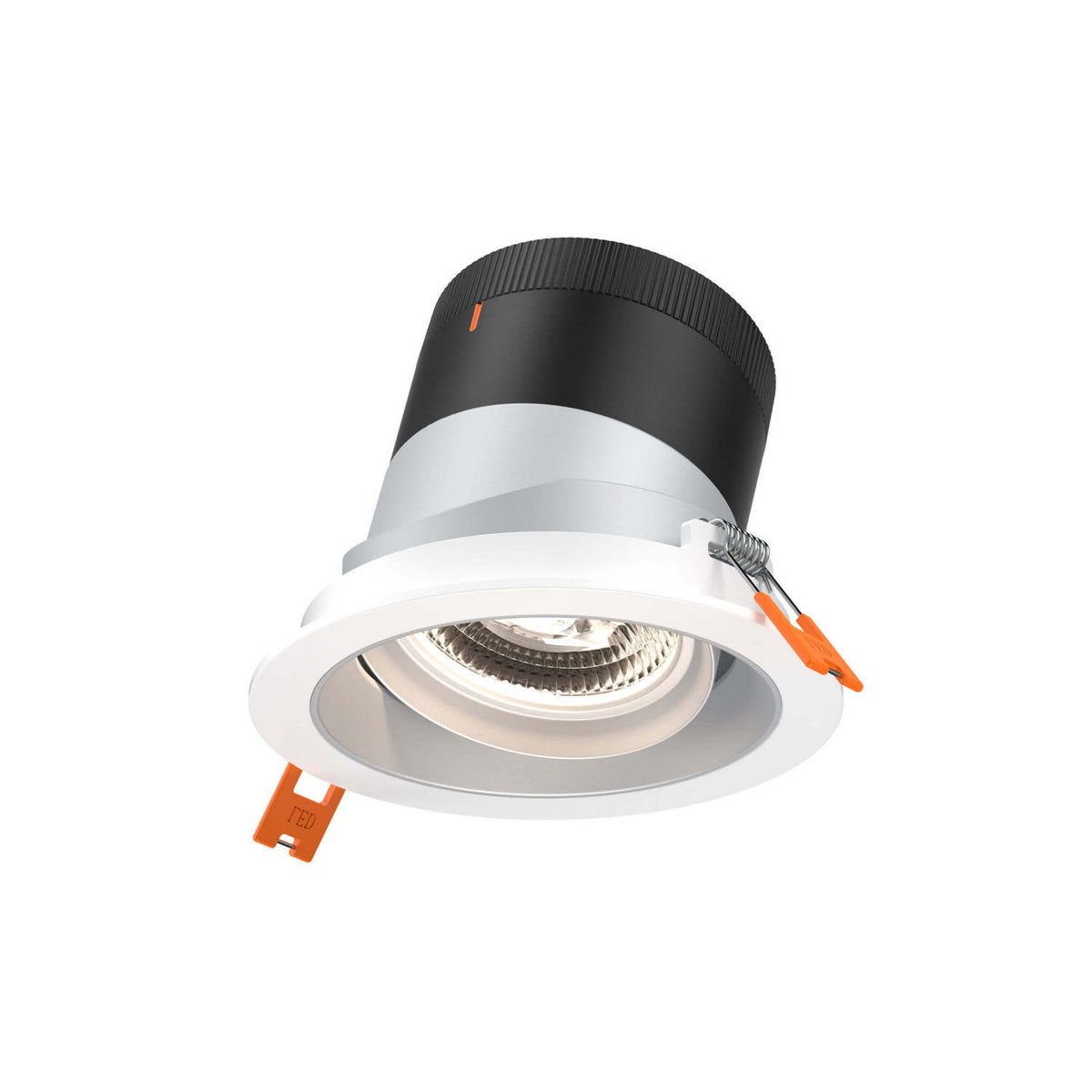 Encastré 4" rond dirigeable Moda 20°, Blanc, Alzak – dals