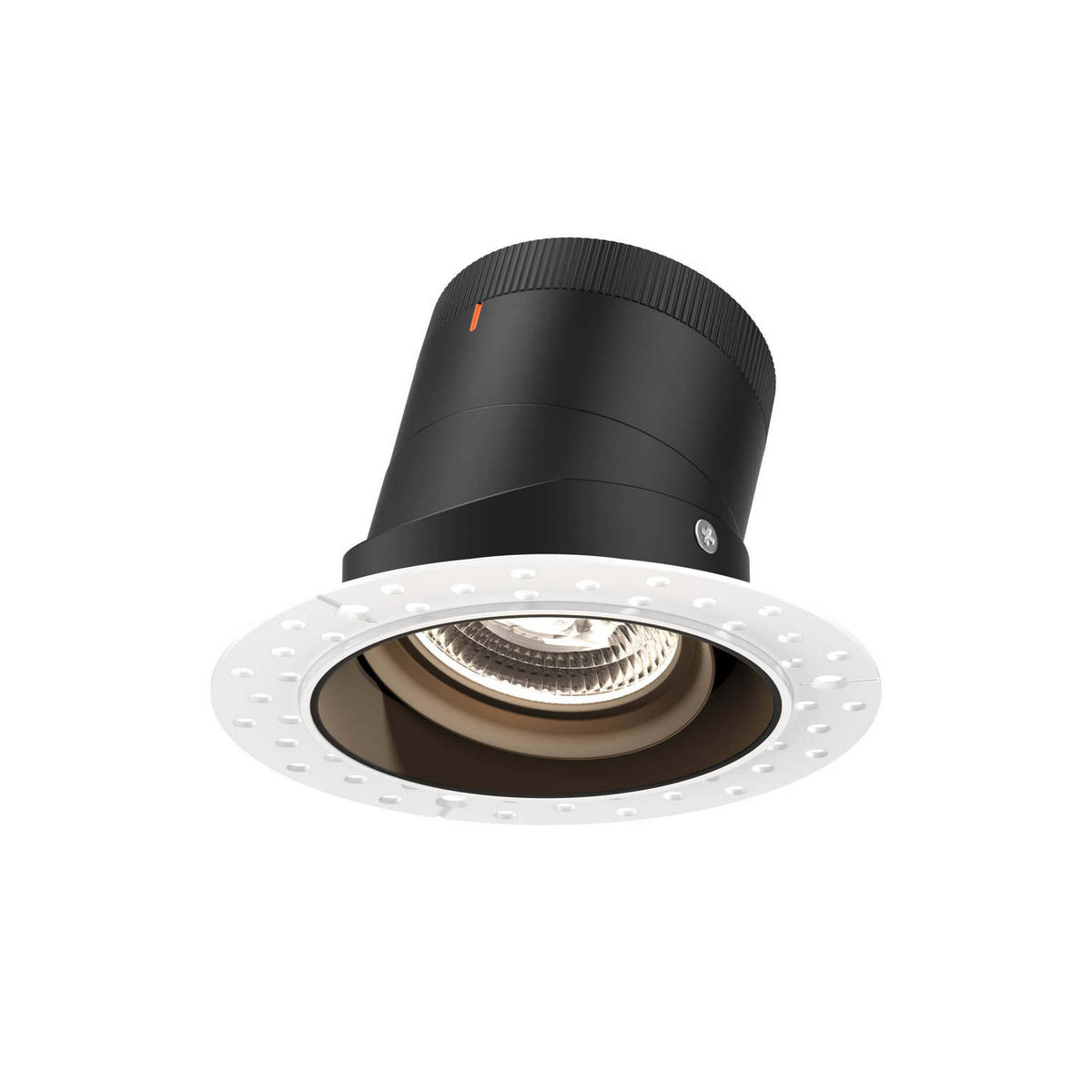 Encastré 4" rond dirigeable Moda 20°, Sans cadre, Noir – dals