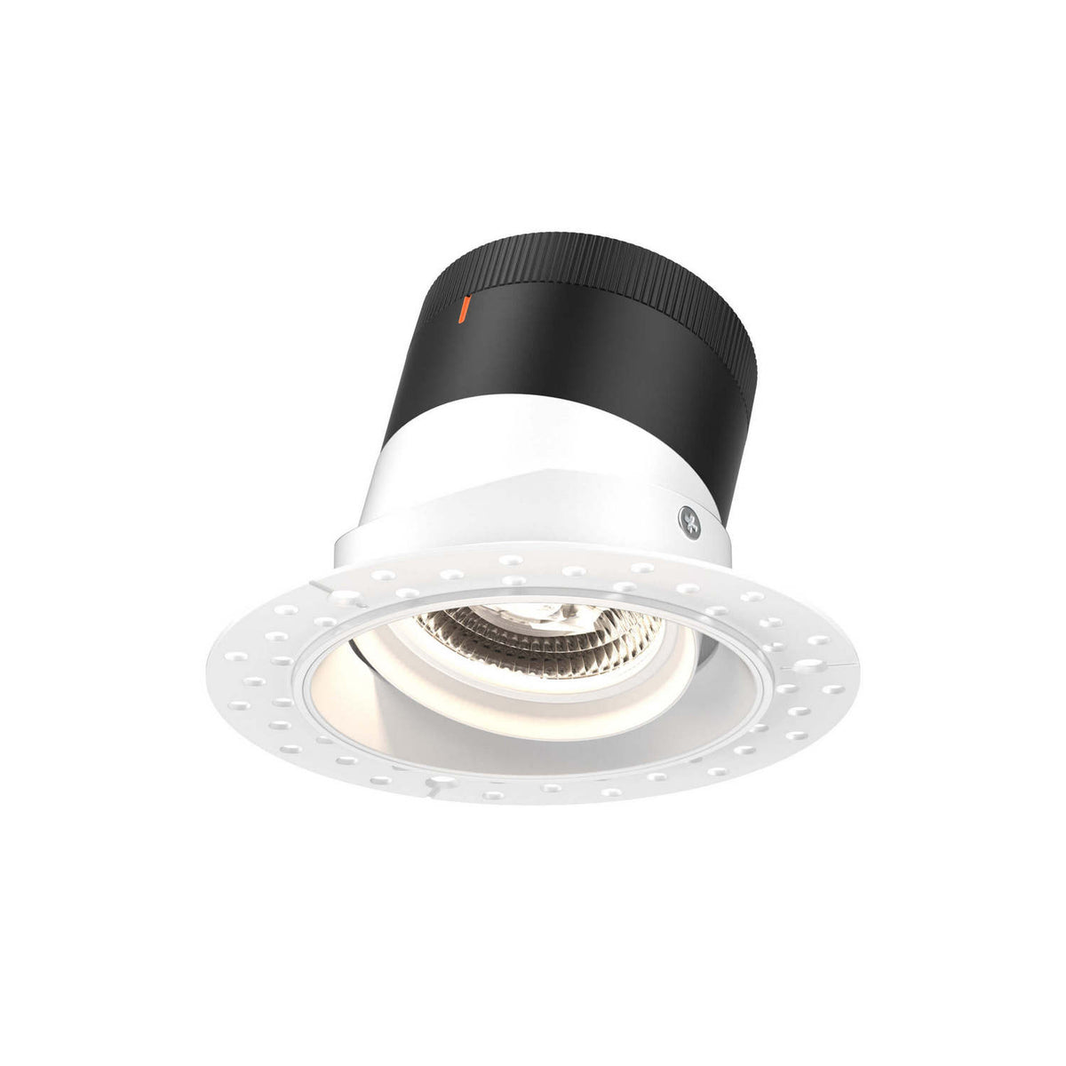 Encastré 4" rond dirigeable Moda 20°, Sans cadre, Blanc – dals