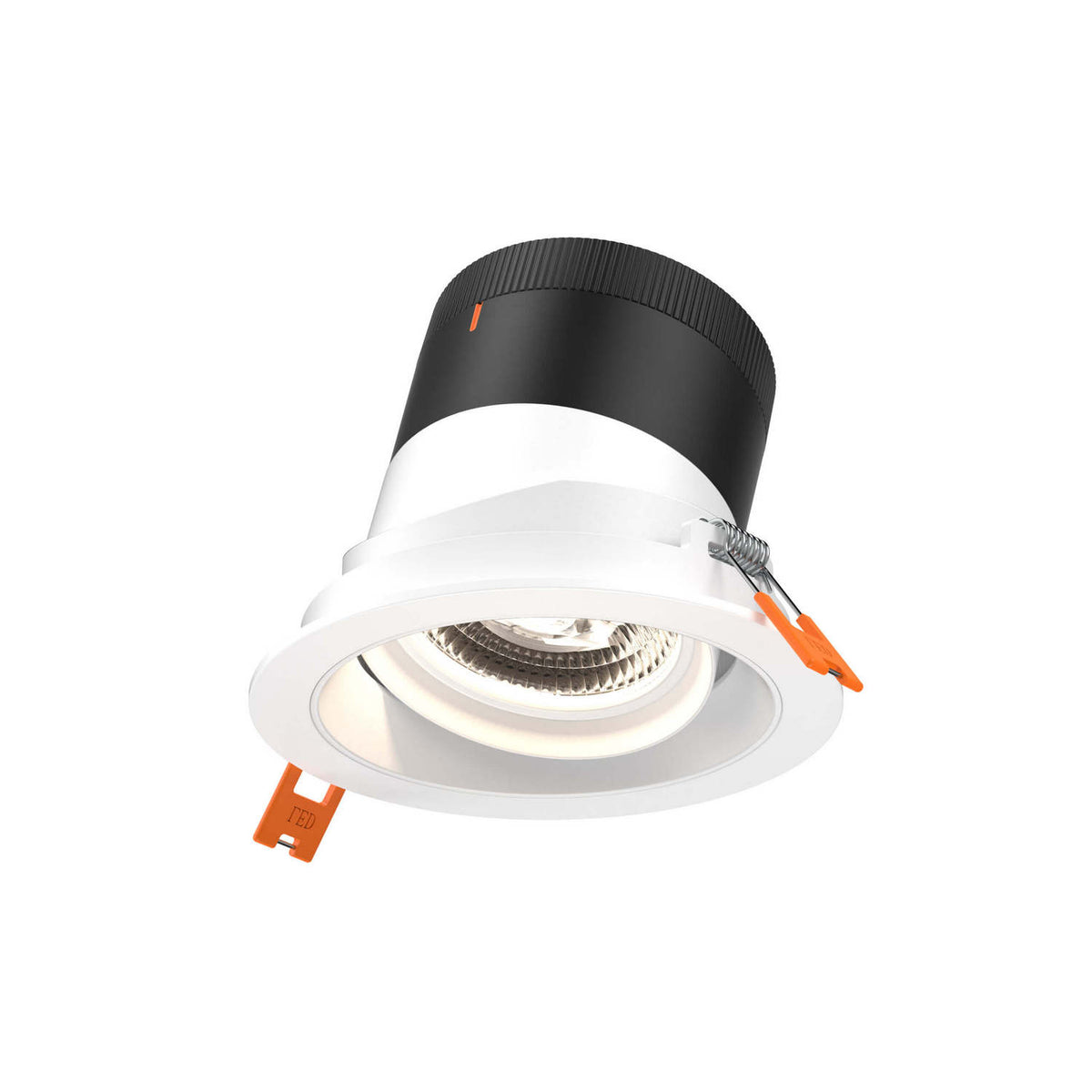 Encastré 4" rond dirigeable Moda 20°, Blanc, Blanc – dals